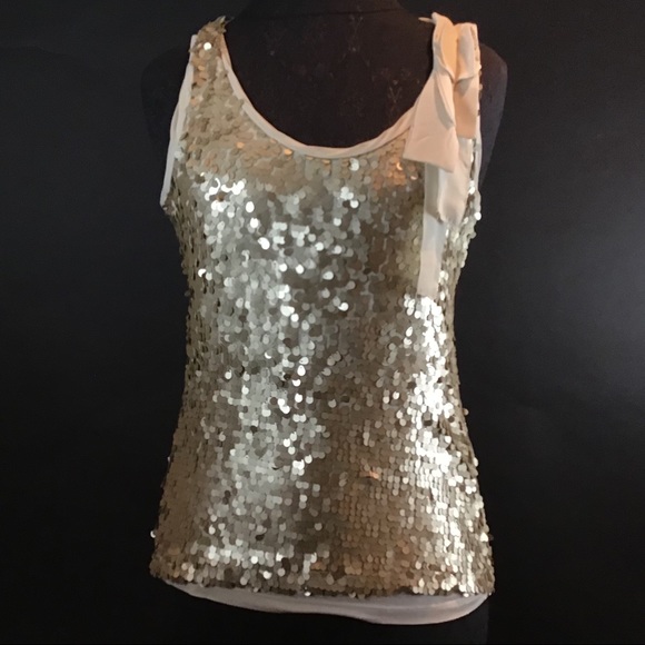 New York & Company Tops - New York & Company Sleeveless sequin knit Top